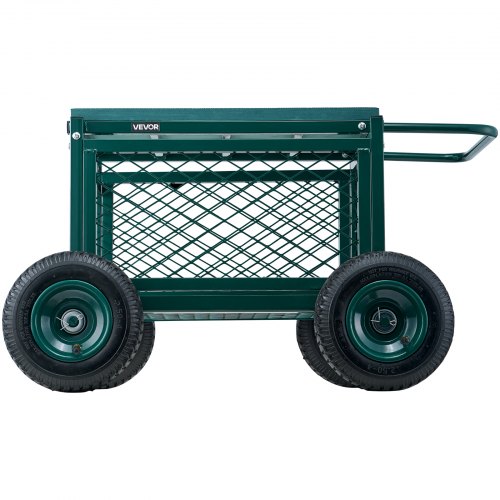 GOPLUS Rolzitje, tuin, 360 graden draaibaar, met wielen en opbergruimte, in hoogte verstelbaar 46-53 cm, tot 130 kg, tuinwagen, werkstoel, tuinkruk voor tuinieren, groen GOPLUS Rolzitje, tuin, 360 graden draaibaar, met wielen en opbergruimte, in hoogte verstelbaar 46-53 cm, tot 130 kg, tuinwagen, werkstoel, tuinkruk voor tuinieren, groen