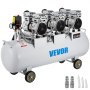 VEVOR Air Compressor 22Gallon Ultra Quiet Oil-free Air Compressor 100L Tank Silent Air Compressor 2.2KW Oil free Compressor Low noise with Safe Solenoid Valve