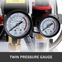 VEVOR Olie-luchtcompressor Stille Compressor Draagbaar 100l Ultrastil Maximaal gebruiksgemak Geweldig