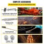 VEVOR Spit Roaster Rotisserie Lamsrotsserie 132lbs Laden 40W RVS voor BBQ Grill