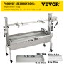 VEVOR Spit Roaster Rotisserie Lamsrotsserie 132lbs Laden 40W RVS voor BBQ Grill