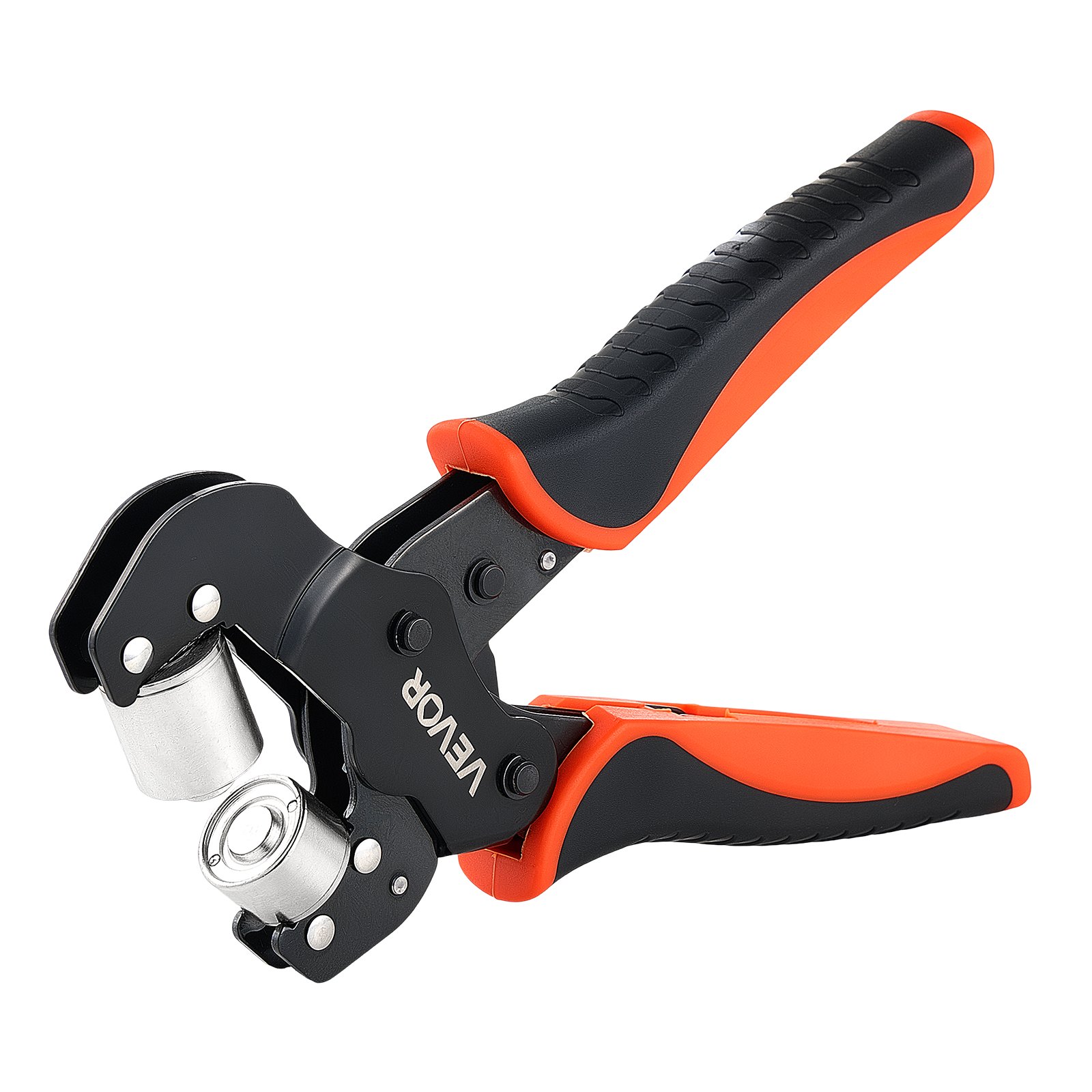 VEVOR Oogjestang 900-delige set, oogjes 6 mm, 8 mm, 10 mm, magnetische oogjespers, stalen oogjespons met magnetische kop, antislip handgreep, geschikt voor leer, zeilen, schoenen, knutselwerk en textiel