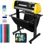 VEVOR Vinyl Cutting Machine, 870mm Max Paper Feed Cutting Plotter, Automatic Camera Contour Cutting LCD Screen Printer with Stand Adjustable Power & Speed