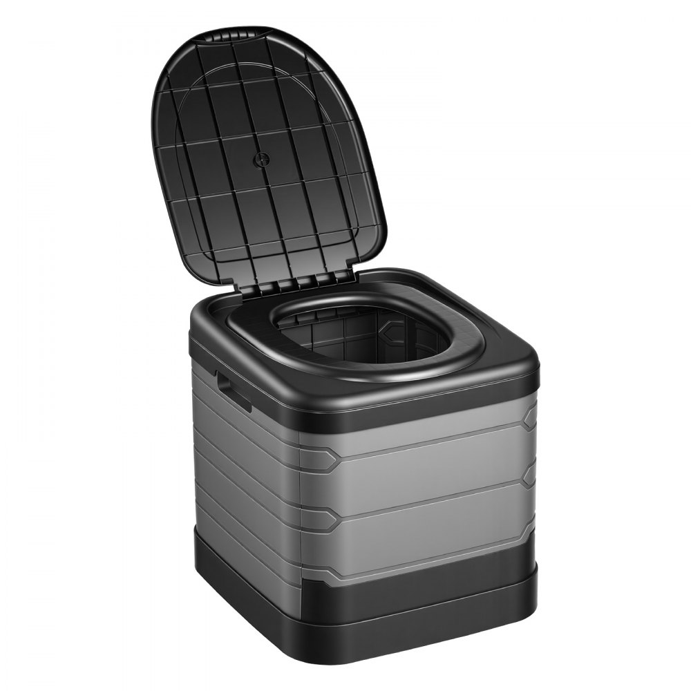 VEVOR Portable Toilet, 330 lbs Load Capacity, Folding Camping Toilet for Adults, Outdoor Travel Potty with Carry Bag, Trash Bags, Suitable for Home Use, RV Travel, Camping, Hiking, Boating, Car, Trips