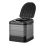 VEVOR Draagbaar Campingtoilet, Draagvermogen 150 kg, Opvouwbaar Mobiel Toilet voor Volwassenen, Reistoilet met Draagtas & Vuilniszakken, Geschikt voor Camperreizen, Kamperen, Wandelen, Autoreizen, Excursies