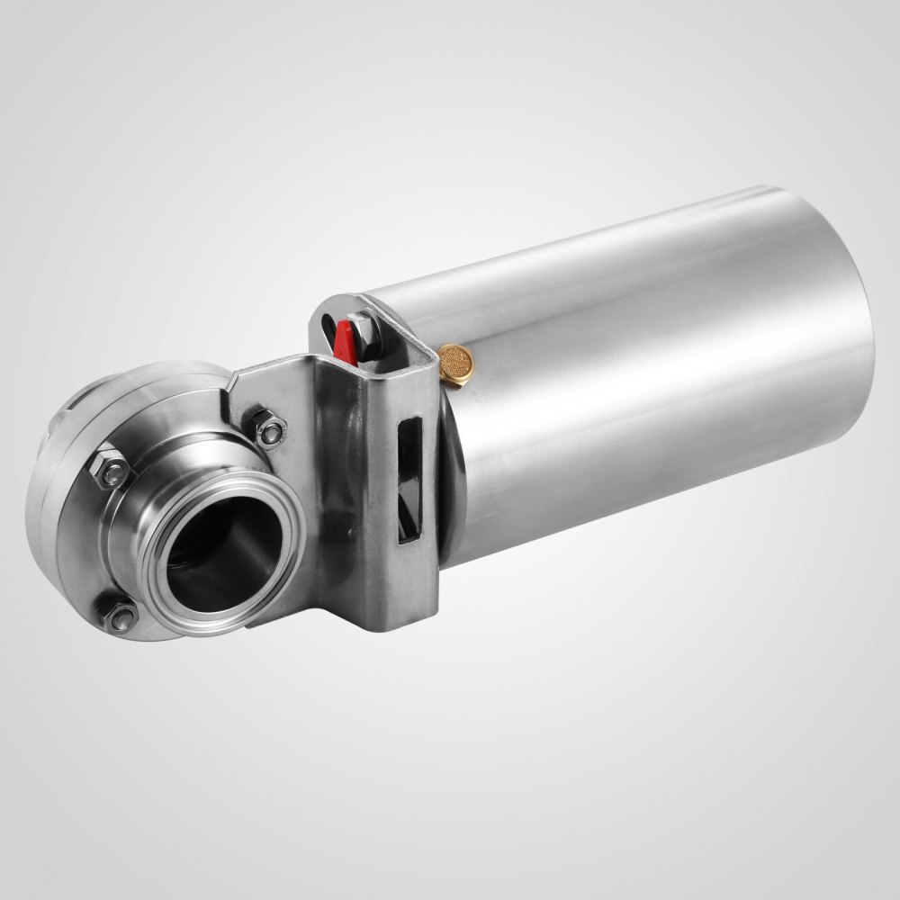 Roestvrij Pneumatische Actuator Sanitaire Vlinderklep DN25 Tri Clamp SUS304 NIEUW