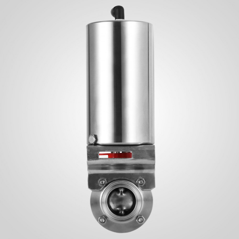 Roestvrij Pneumatische Actuator Sanitaire Vlinderklep DN25 Tri Clamp SUS304 NIEUW