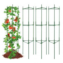 VEVOR 4 Packs Tomato Cages for Garden 63" Tomato Plant Stakes Support Cage