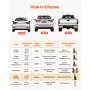 VEVOR Opvouwbare 4-treden hondenhelling voor auto's, extra brede hondenhelling voor grote honden met antislipoppervlak, draagbaar hulpmiddel voor toegang tot auto's, SUV's, vrachtwagens, hoogslapers, banken, draagvermogen tot 180 kg