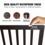 VEVOR Free Standing Dog Gate 24x60 inch Freestanding Pet Gate Foldable Brown