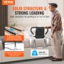 VEVOR Bed Rails for Elderly Adults, 90° Foldable Bed Assist Rails for Seniors, 2-Level Height Adjustable Bed Side Rails Bed Cane with Storage Pocket Fits King Queen Full Twin Bed, 300LBS Loading