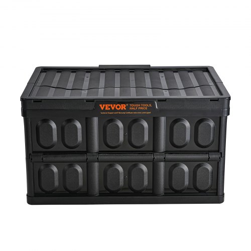 VEVOR Opvouwbare Opbergdozen 45 L 3-pack, Opvouwbare Plastic Opbergdozen, Stapelbare Opvouwbare Manden met Handvatten, 15 kg Draagvermogen per Doos, Opvouwbare Krat, Ideaal voor Huishoudelijke Organisatie, Zwart vanaf € 42,99 (april 2026