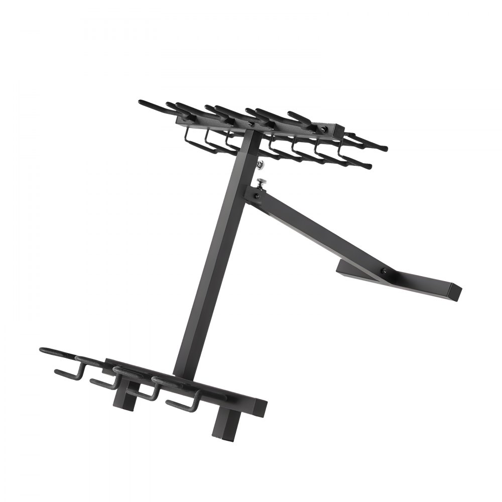 VEVOR Gun Rack, Portable, Folding Heavy Duty Steel Rifle Shotgun Rack Stand, Freestanding Indoor Outdoor Gun Display Storage, Holds Up to 7 Pistols and 4 Rifles or Shotguns, for Shooting Hunting Range