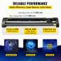 VEVOR Snijplotter Vinylsnijder Vinyl Cutter Plotter Cutting 53 Sign Maker Software Bundel Achtergrondverlichting Graphics