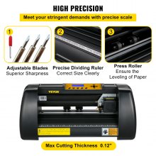 VEVOR Snijplotter Vinylsnijder Vinyl Cutter 14 Vinyl Cutter Plotter 375mm Signmaster Business Vinyl Sign Cutting Making Usb