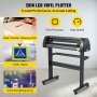 VEVOR Vinyl Cutting Machine, 720mm Paper Feed Cutting Plotter Package, Vinyl Printer with Adjustable Force and Speed, LCD Display, Windows Compatible Sign Making Kit