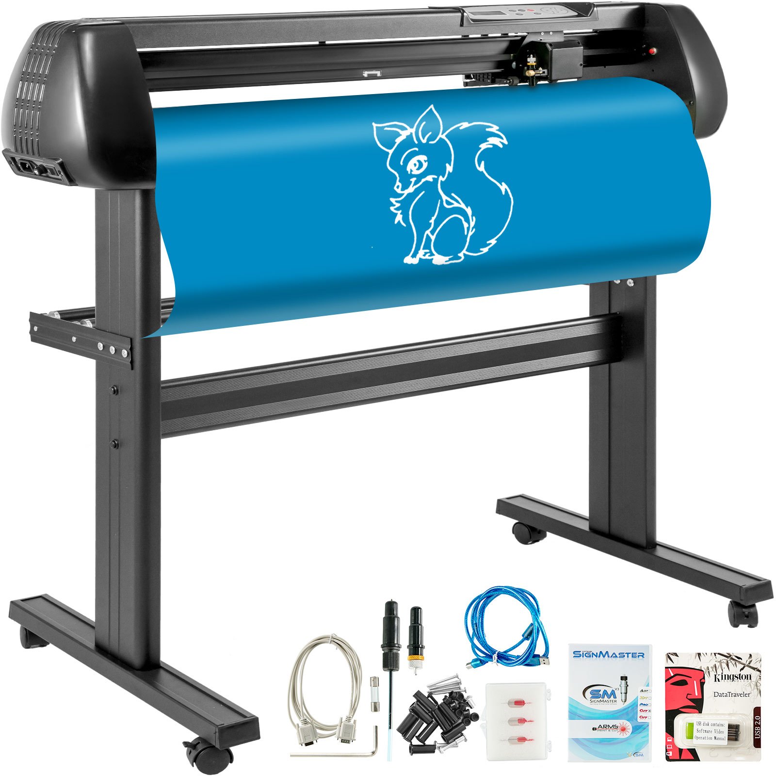 VEVOR 28inch Vinyl Cutter Machine Basic Vinyl Plotter Cutter with Stand Plotter Adjustable Force Speed Sign Making