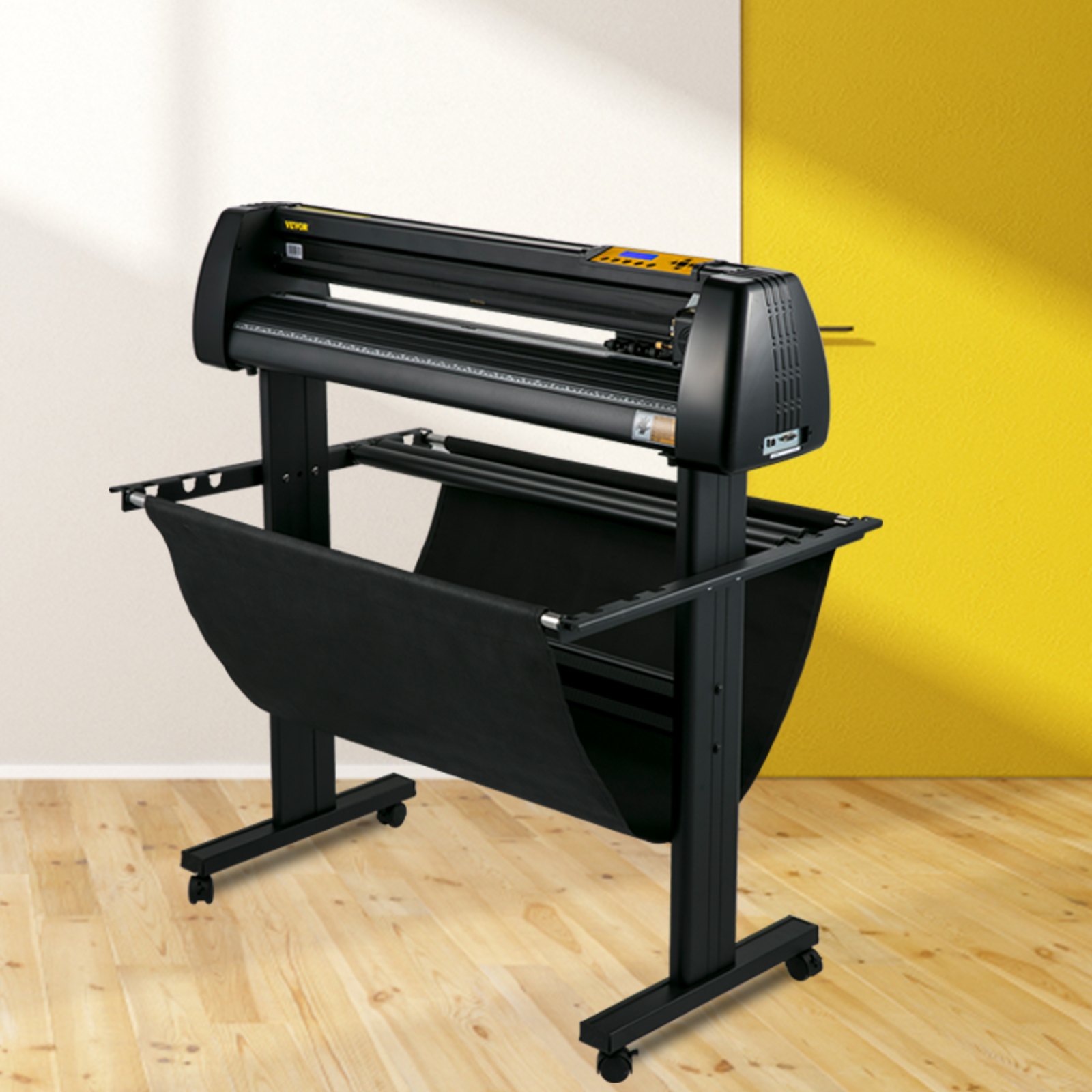 VEVOR Vinyl Cutter, 34Inch Bundle, Vinyl Cutter Machine, Manual Vinyl Printer, LCD Display Plotter Cutter Sign Cutting with Signmaster Software for Design and Cut, with Supplies, Tools