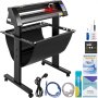 VEVR Vinyl Snijplotter, 720 mm Snijplotter Machine, LED Vinyl Cutter Plotter, Semi-automatisch Ingebouwd Optisch Oog Lasergeleiding, Compatibel met SignCut-software voor Mac en Windows met Standaard