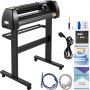 VEVR Vinyl Snijplotter, 28" Snijplotter Machine, LCD Display Vinyl Cutter Plotter, Drie Verstelbare Knijprollen Vinylsnijder, Slogan Snijplotter met SignCut en SignMaster Software voor Design en Cut