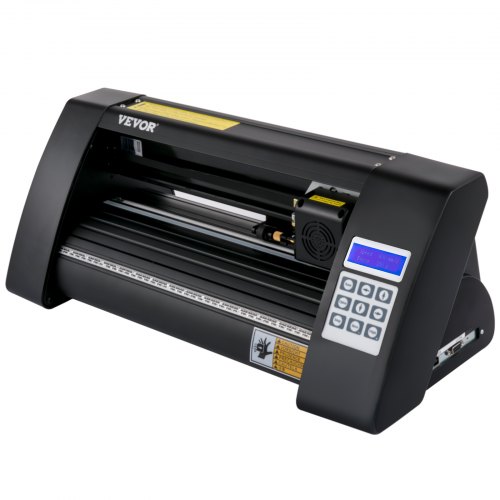 VEVOR Vinyl Snijplotter, 375 mm Snijplotter Machine, LED Desktop Vinyl Cutter Plotter, Semi-automatisch Ingebouwd Optisch Oog Lasergeleiding, Compatibel met Signmaster-software voor Windows-systeem