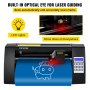 VEVOR Vinyl Cutter, 375mm Vinyl Plotter, LED Screen Plotter Cutter, Semi-Automatical Built-in Optical Eye for Accurate Guiding, Compatible with SignMaster Software for Windows System Desktop Design