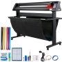 VEVOR Vinyl Cutter, 1350mm Vinyl Plotter, LED Screen Plotter Cutter, Semi-Automatical Built-in Optical Eye, Compatible with SignMaster Software for Windows System with Stand