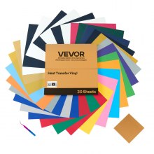 VEVOR Warmteoverdracht Vinyl Film 30 Vellen 304,8x304,8mm Transfer Film