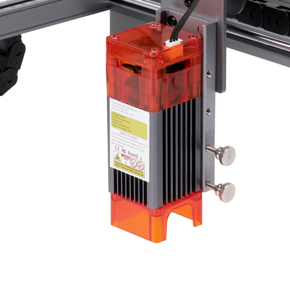 VEVOR Lasergraveermachine 5W Graveerapparaat 40x40cm Graveergebied Lasergraveerder 455±5nm Blauwlichtlaser 10.000 mm/min Compatibel met LightBurn & LaserGRBL voor Hout, Kunststof, Acryl, Leer, Roestvrij staal