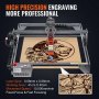 VEVOR Laser Engraving Machine 5W Engraving Device 40x40cm Engraving Area Laser Engraver 455±5nm Blue Light Laser 10,000mm/min Compatible with LightBurn & LaserGRBL for Wood Plastic Acrylic Leather Stainless Steel