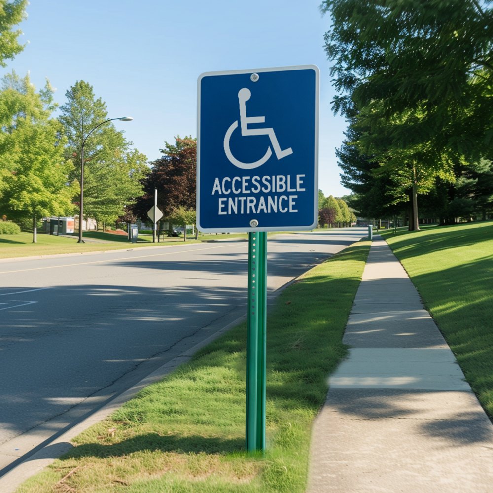 VEVOR 6ft U-profielbordpalen, 4-pack groene, robuuste, massief stalen hekpalen, U-profielstalen bord voor tuin, erf, boerderij of verkeersplein