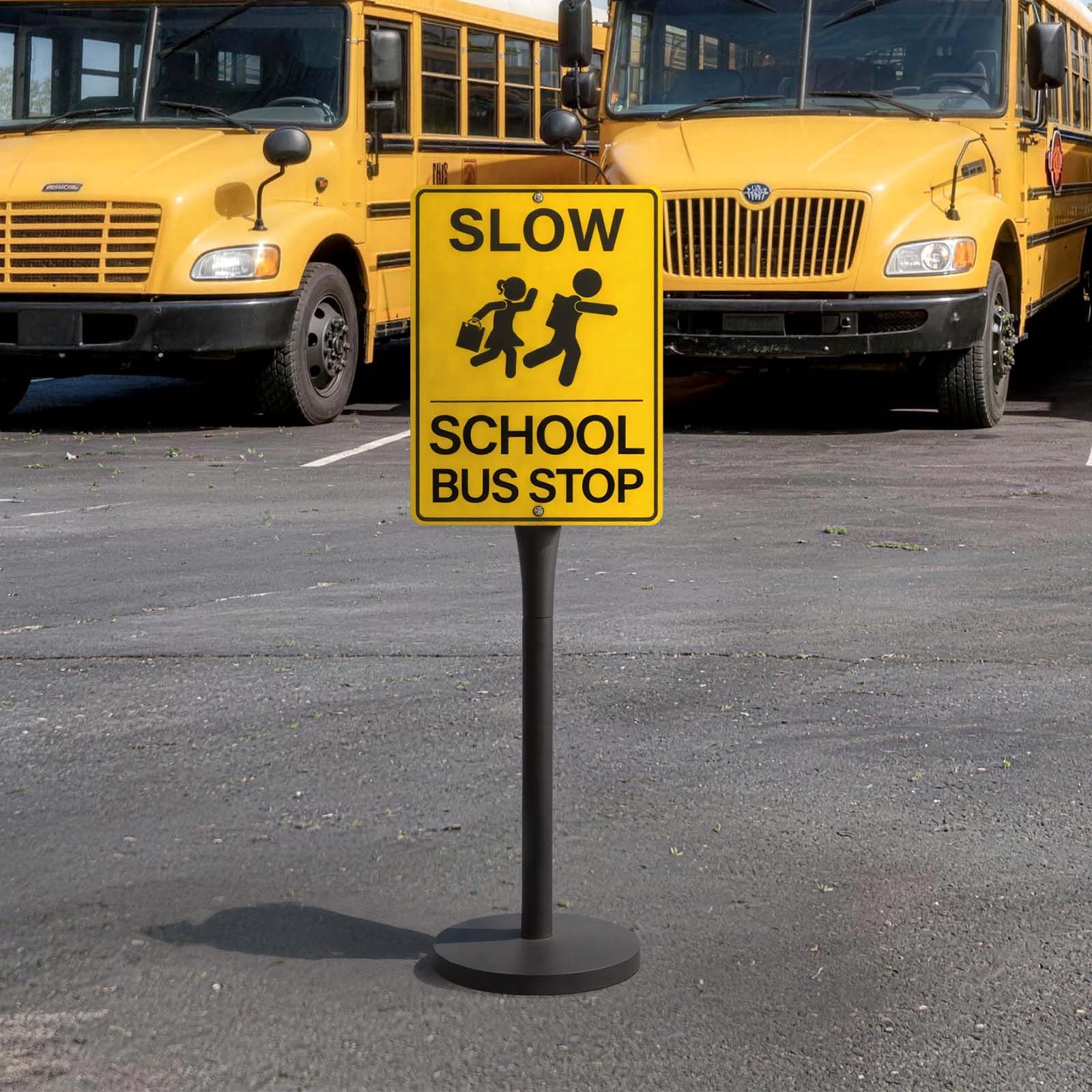 VEVOR Draagbare Bordenstandaard 123 cm hoog, Posterstandaard met gietijzeren voet, Windbestendig, Posterdisplay voor binnen- en buitenparkeerterreinen, Waarschuwings- en Informatieborden, Zwart