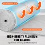 VEVOR Double Reflective Insulation Roll Foam Core Radiant Barrier 48 in x 50 ft