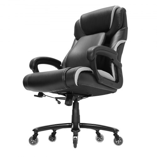 VEVOR Ergonomische Bureaustoel, Bureaustoel Met Verstelbare Hoofdsteun 60 Mm Armleuningen Lendensteun Draaistoel Schommelfunctie Directiestoel Van Gaas Rugvriendelijk 130 Kg 1006307509