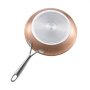 VEVOR Koekenpannenset 3-delig (20 / 27 / 30 cm), Stevige aluminium koekenpannen (antiaanbaklaag), Kookpan Keuken Kookgerei Geschikt voor Gas Elektrisch Inductie Grijs