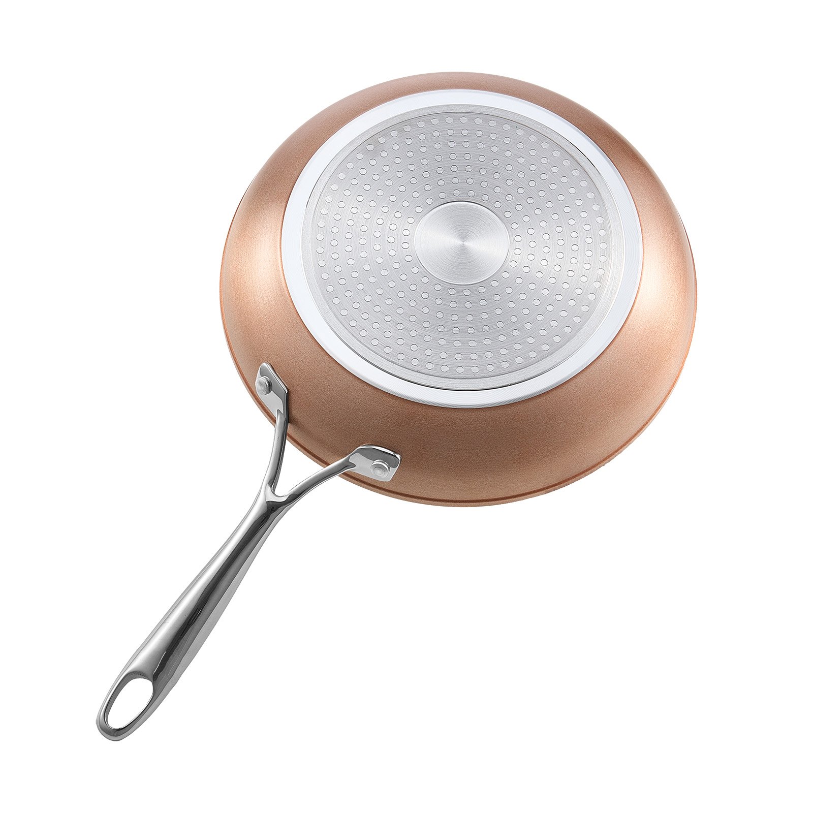 VEVOR Koekenpannenset 3-delig (20 / 27 / 30 cm), Stevige aluminium koekenpannen (antiaanbaklaag), Kookpan Keuken Kookgerei Geschikt voor Gas Elektrisch Inductie Grijs