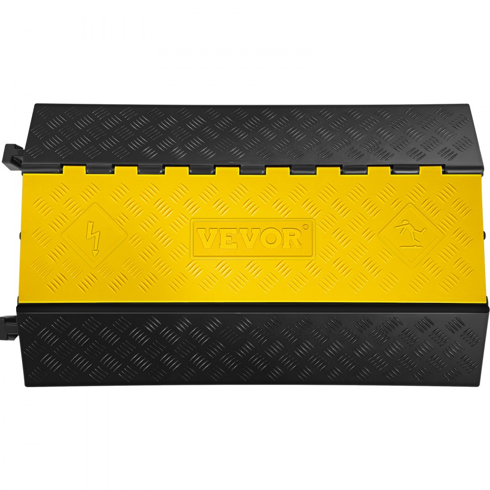 VEVOR Kabelgoot 2-kanaals kabelbrug kabelmat kabelbescherming van Pvc en rubber