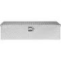 VEVOR Heavy Duty Aluminum Truck Bed Tool Box, Diamond Plate Tool Box with Side Handle and Lock Keys, Storage Tool Box Chest Box Organizer for Pickup, Truck Bed, RV, Trailer, 39"x13"x10", Silver