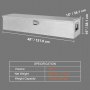 VEVOR 1219 x 381 x 381 mm gereedschapskist voor laadbak, afsluitbaar 177 L gereedschapskist, opbergruimte, gereedschapskist, laadvermogen 50 kg, gereedschapskistorganizer voor campers, auto's, enz.