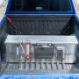 VEVOR Heavy Duty Aluminum Truck Bed Tool Box, Diamond Plate Tool Box with Side Handle and Lock Keys, Storage Toolbox Chest Organizer for Trailer, Pickup, RV, 49"x15"x15"(1244.6x381x381mm), Silver