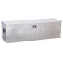 VEVOR Heavy Duty Aluminum Truck Bed Tool Box, Diamond Plate Tool Box with Side Handle and Lock Keys, Storage Toolbox Chest Organizer for Trailer, Pickup, RV, 49"x15"x15"(1244.6x381x381mm), Silver