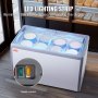 VEVOR 370L commerciële ijsvitrine Gelato Dip vriezer ijsvitrine