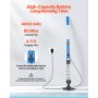 VEVOR Pool Vacuum 32 L/min Oplaadbare Zwembadreiniger met Verlengstok