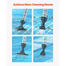 VEVOR Pool Vacuum 32 L/min Oplaadbare Zwembadreiniger met Verlengstok