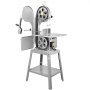 VEVOR Commerciële elektrische vleeslintzaag/bottensnijmachine, 1800W verticale botzaag, 380 x 485 mm werkbank, bevroren vleessnijder met zaagblad voor ribben, varkensvlees