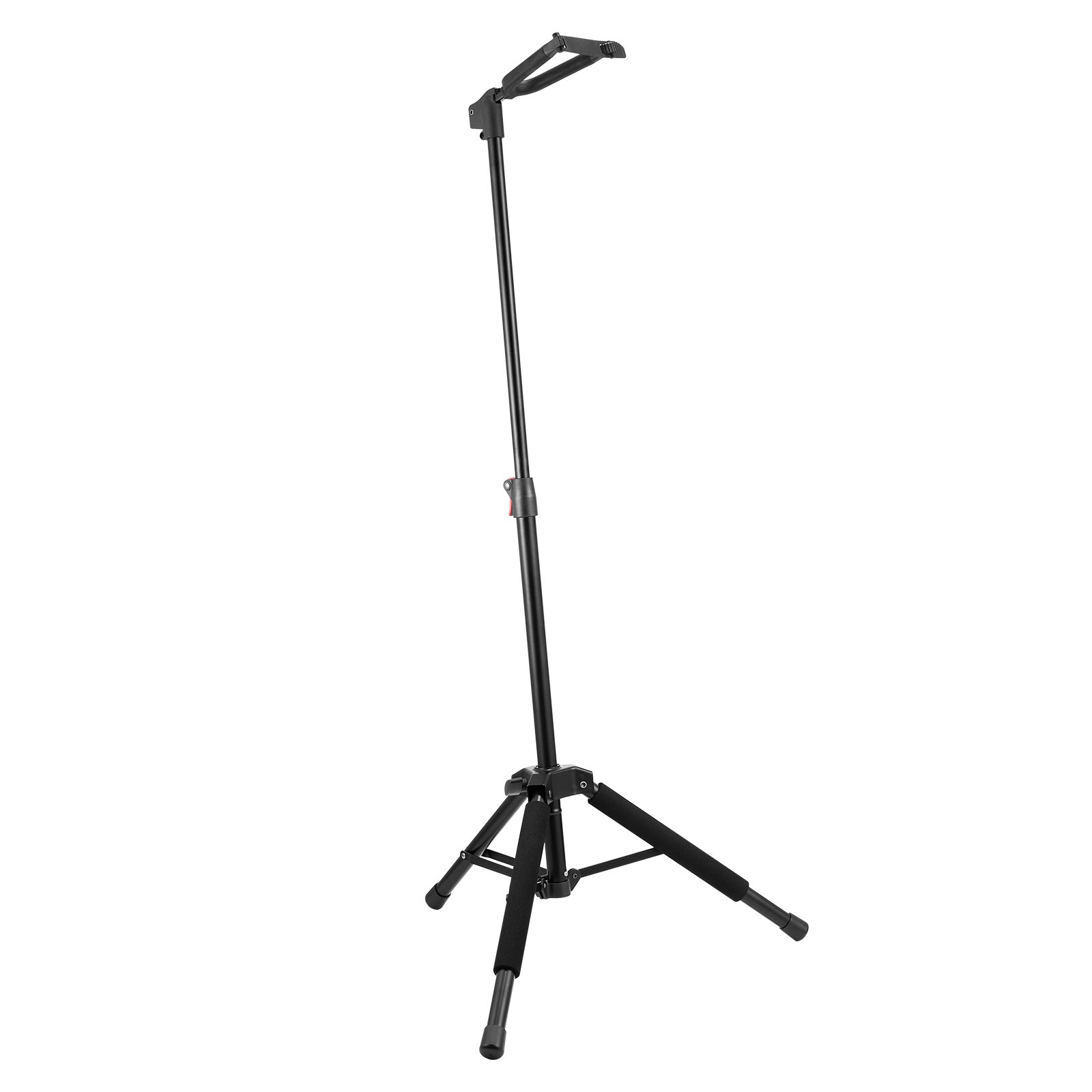 VEVOR Tripod Guitar Stand, 33 lbs/15 kg Load Capacity, Floor-Standing Foldable Guitar Stand Display Rack with 35.4-47.2 in/900-1200 mm Adjustable Height, for Guitar Acoustic Electric Classical Bass
