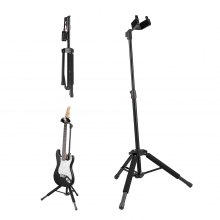 VEVOR Tripod Guitar Stand Floor-Standing Foldable 35.4-47.2 in Adjustable Height