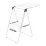 VEVOR Clothes Drying Rack, 2-Tier Foldable Laundry Dryer Rack with Sock Clips & 21 Drying Rods, Metal Height Adjustable Drying Racks for Outdoor & Indoor, Free-Standing & Space-Saving Hanger, White