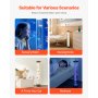 VEVOR Lavalamp met 6 drijvende vissen, 80 cm bubbellamp, 16 kleurveranderende lichteffecten, afstandsbediening, sfeerverlichting, aquariumnachtlampje voor slaapkamer, woonkamer en huisdecoratie