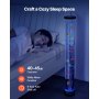 VEVOR Sensory Bubble Tube Lamp, 3.3 ft Bubble Fish Tube, Sensory Aquarium Lamp with 10 Floating Fish & 16 Color Effects, Remote Control, Stress Relief Calming Light for Bedroom Living Room Home Decor